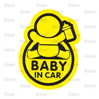 TEM PHẢN QUANG XE HƠI BABY IN CAR 1